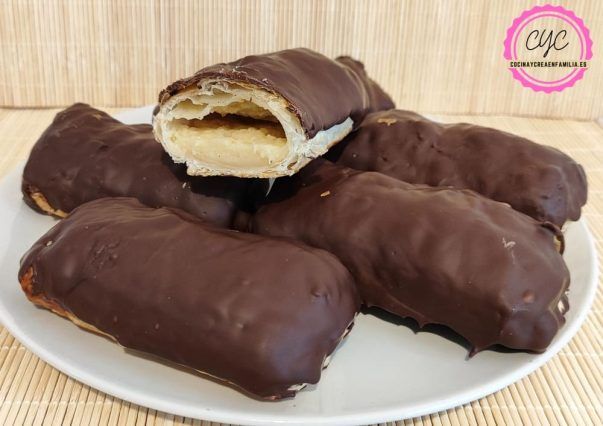 caña de chocolate y crema