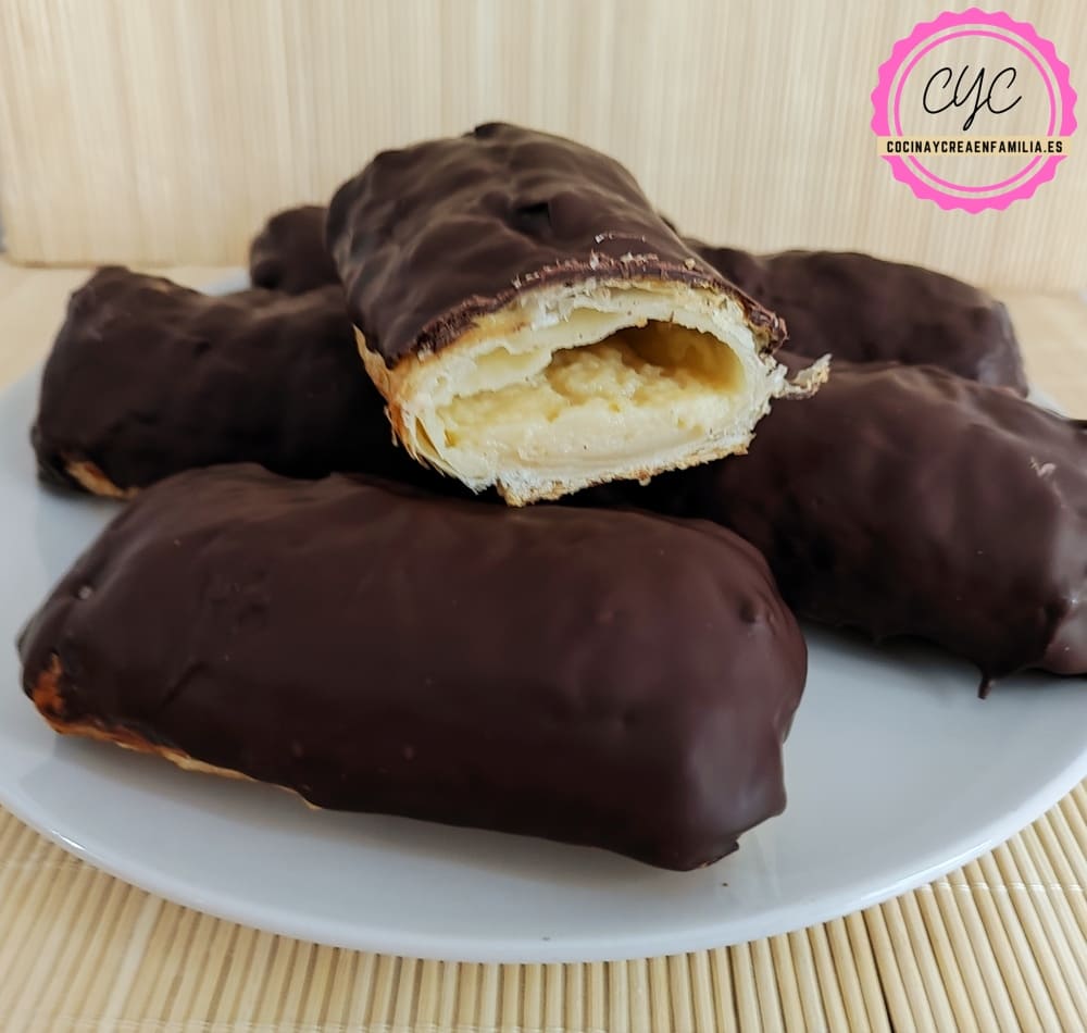 cañas de chocolate