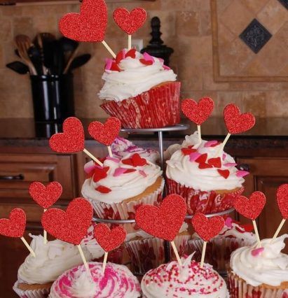 cupcakes de san Valentín