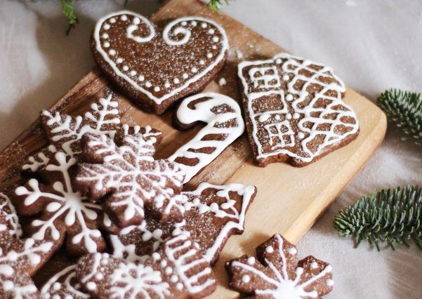 Galletas de navidad de chocolate