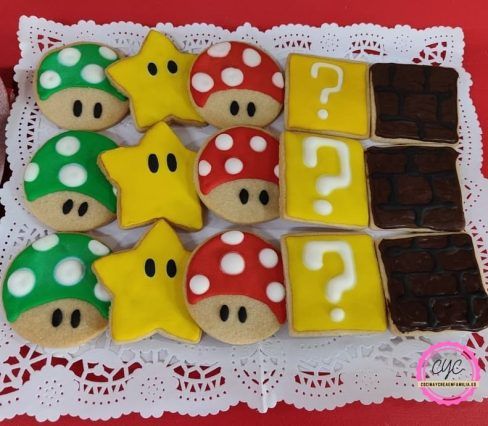 Decorar galletas de Mario Bros