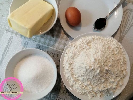 ingredientes de la receta de las mejores galletas de mantequilla