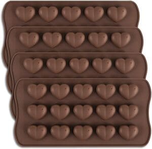 molde para bombones de corazón