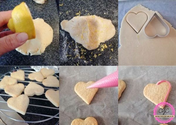 paso a paso de las galletas de limón
