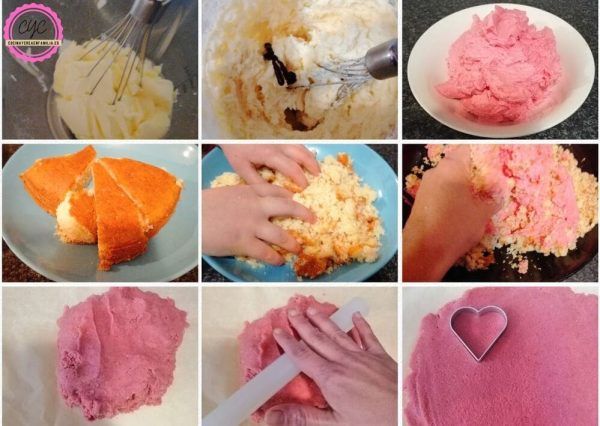 paso a paso para hacer los cakepops de corazón