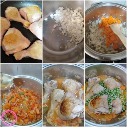 pasos para hacer el pollo a la jardinera