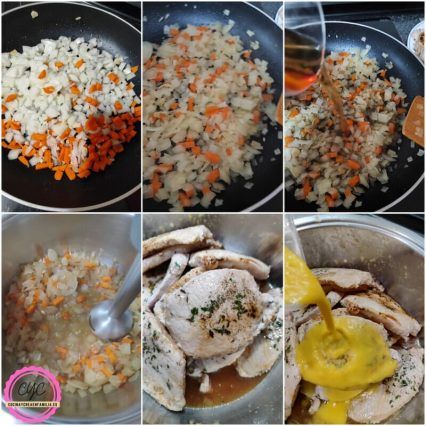 Pasos para la salsa de los filetes de lomo de cerdo