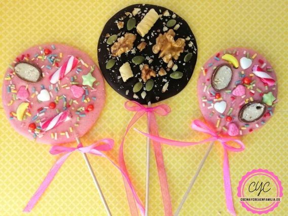 piruletas de San Valentín