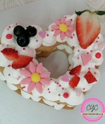 Tarta de corazón