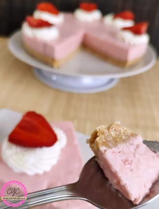 tarta de fresa sin horno